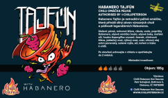 Habanero Tajfún 200g chilli omáčka středně pálivá