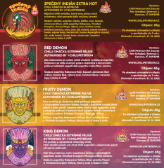 Sada  ,,Fire" - 4x 65g chilli omáčka extrémně pálivá