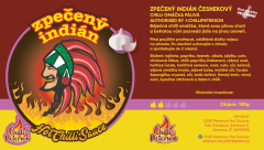 Zpečený Indián Česnekový 200g chilli omáčka středně pálivá