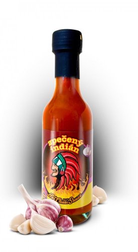 Zpečený Indián Česnekový 200g chilli omáčka středně pálivá