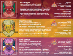 Ochutnávací Mini sada ,,Demon" - 3x 65g chilli omáčka extrémně pálivá